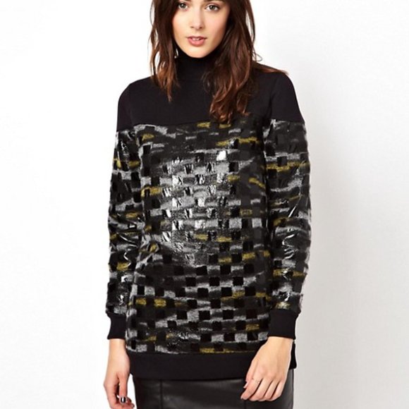 ASOS Wetlook Sweater Top - Picture 1 of 4